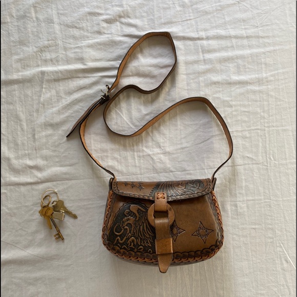 Vintage Handmade Leather Purse - Picture 1 of 4